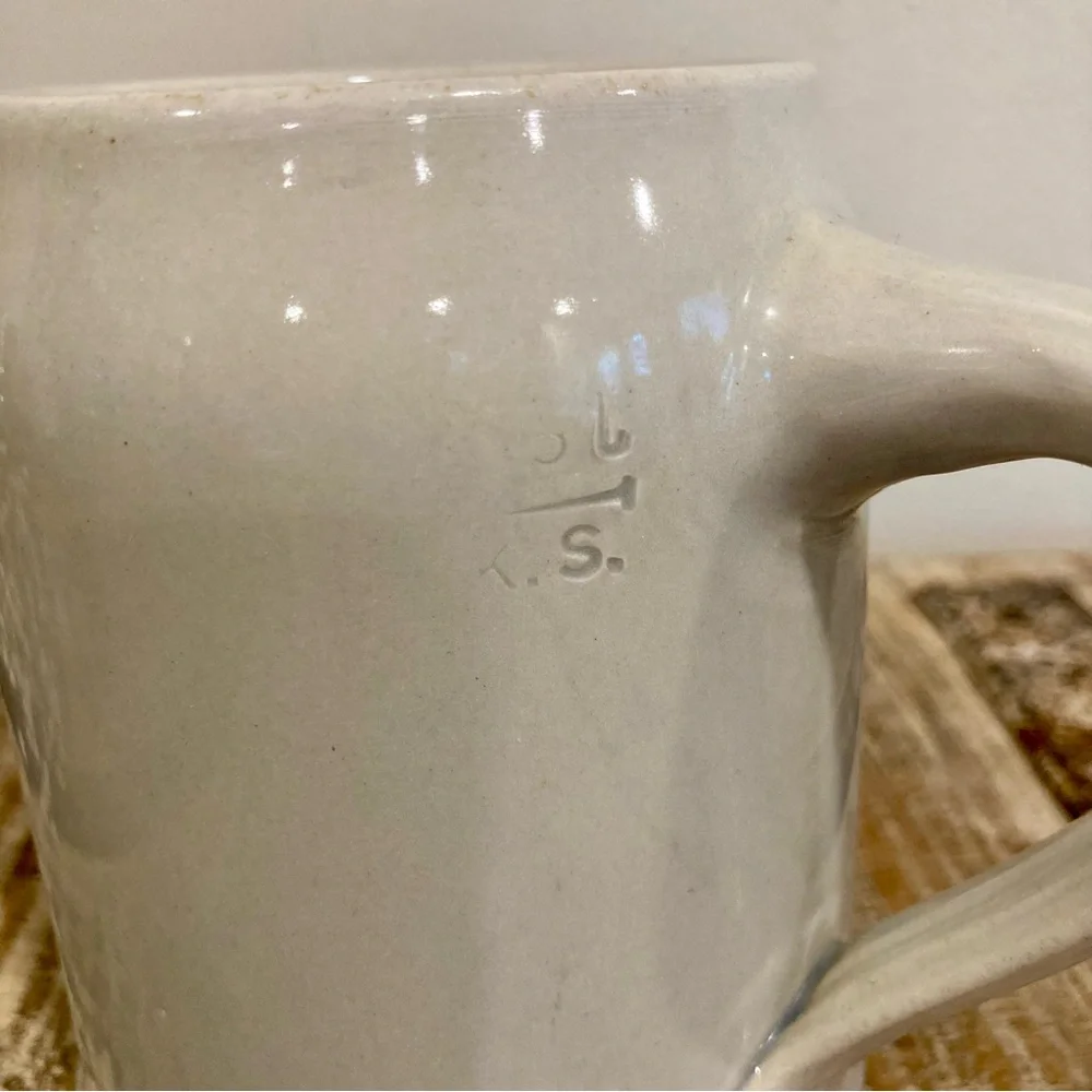 Vintage Lufthansa Stoneware Commemorative Beer Stein Houston - Frankfort 1985